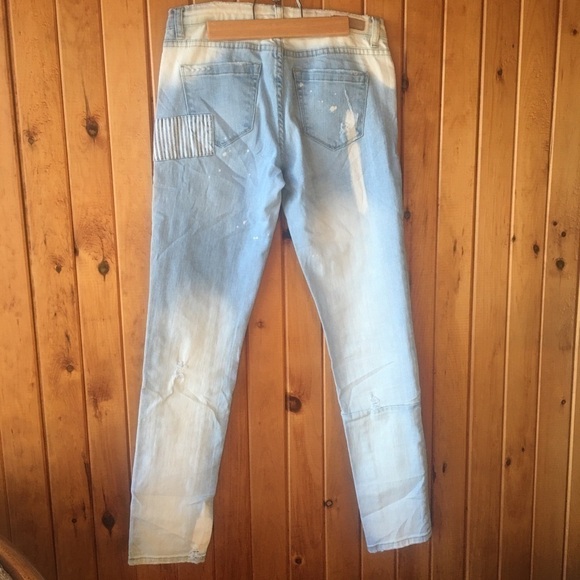 BLANK NYC patchwork distressed jeans - Picture 7 of 14